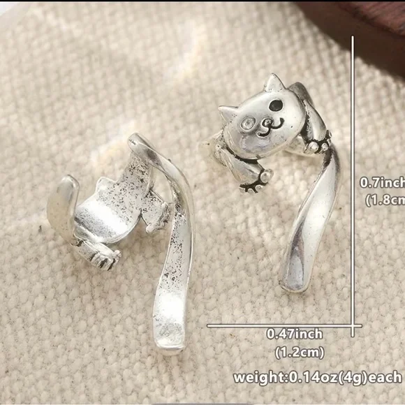 Cute Cat Ear Cuff Earring - Picture 3 of 3